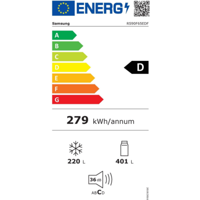 Samsung RS90F65EDFEF | Amerikaanse koelkast | Autodeur