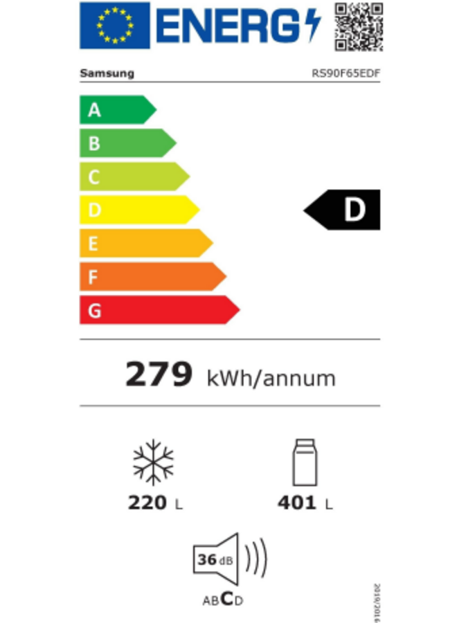 Samsung RS90F65EDFEF | Amerikaanse koelkast | Autodeur