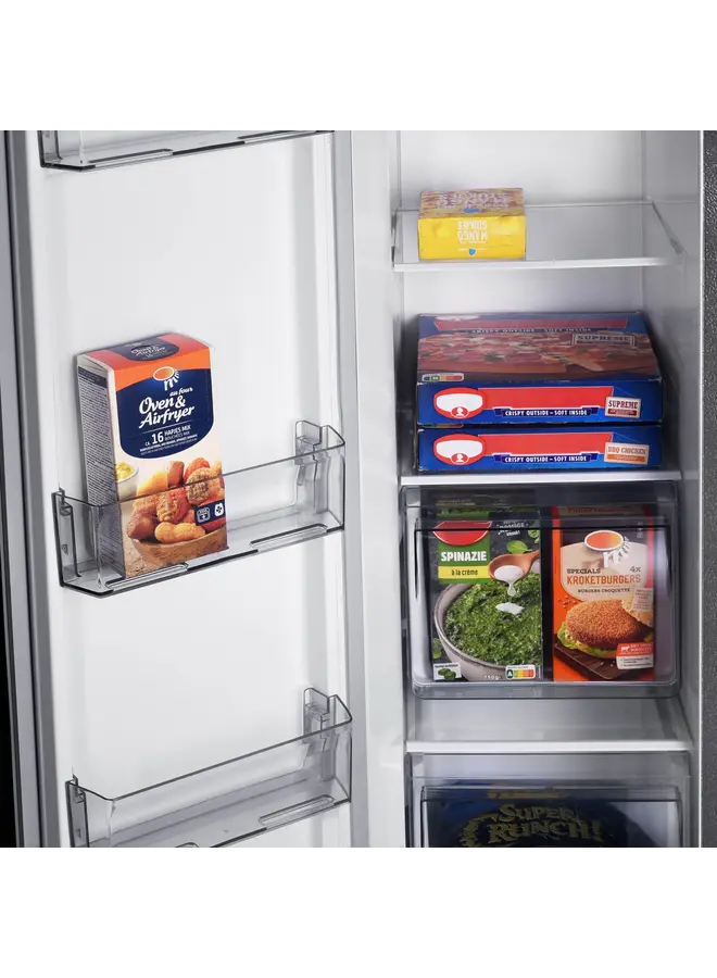 Inventum SKV0180B | Amerikaanse koelkast | Zwart