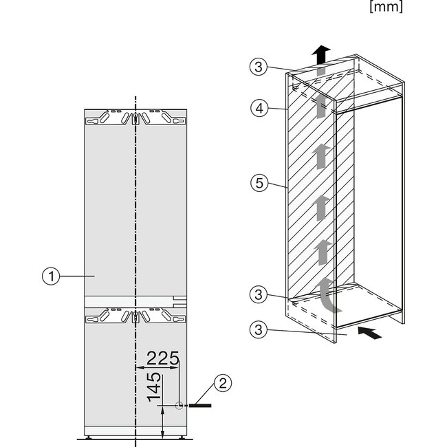 Miele KFN 7734 C | Inbouw koelvriescombinatie | 178 cm Nofrost