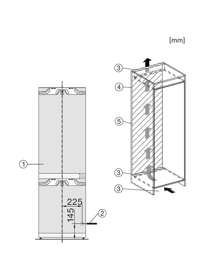 Miele KFN 7734 C | Inbouw koelvriescombinatie | 178 cm Nofrost