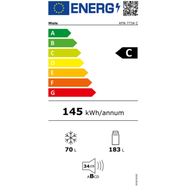Miele KFN 7734 C | Inbouw koelvriescombinatie | 178 cm Nofrost