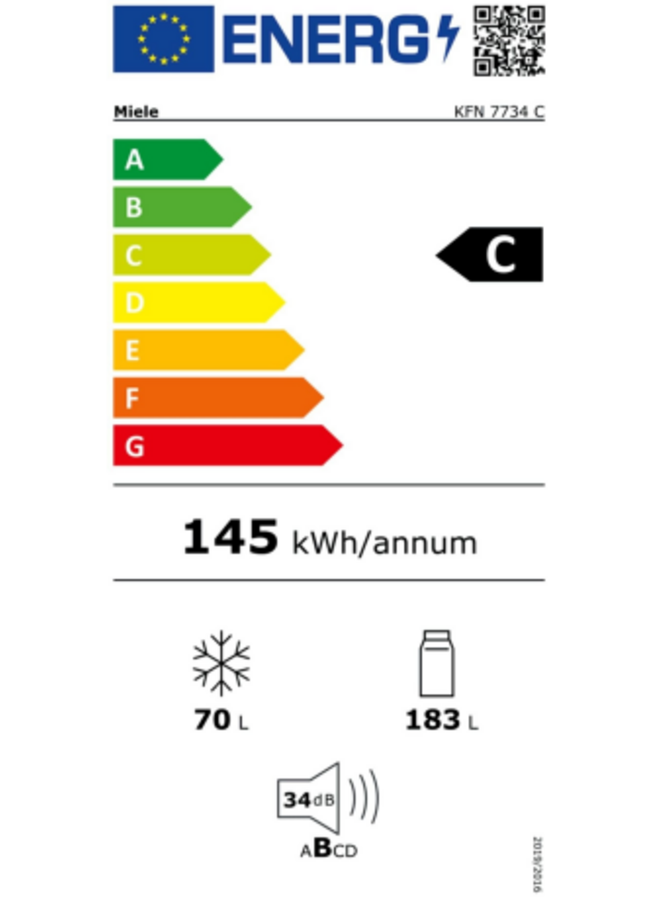 Miele KFN 7734 C | Inbouw koelvriescombinatie | 178 cm Nofrost