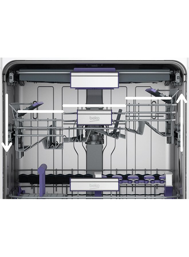 Beko BDSN36461XC | Half geintegreerde vaatwasser