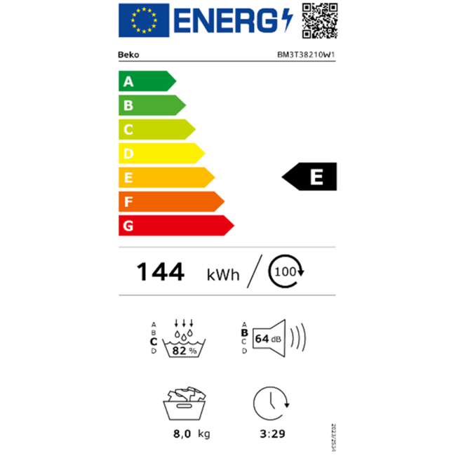 Beko BM3T38210W1 | Warmtepompdroger | 8 kg