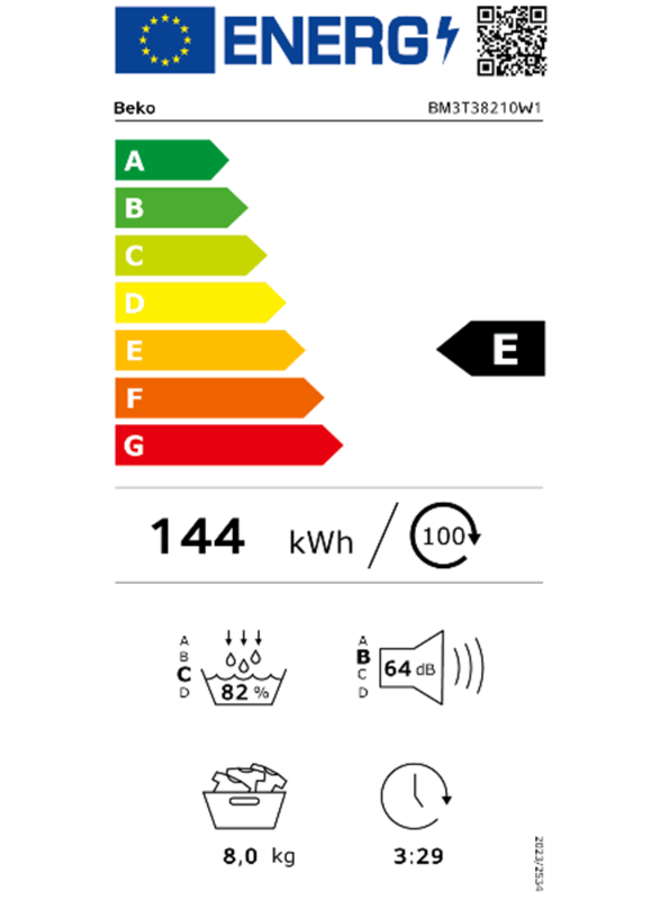 Beko BM3T38210W1 | Warmtepompdroger | 8 kg