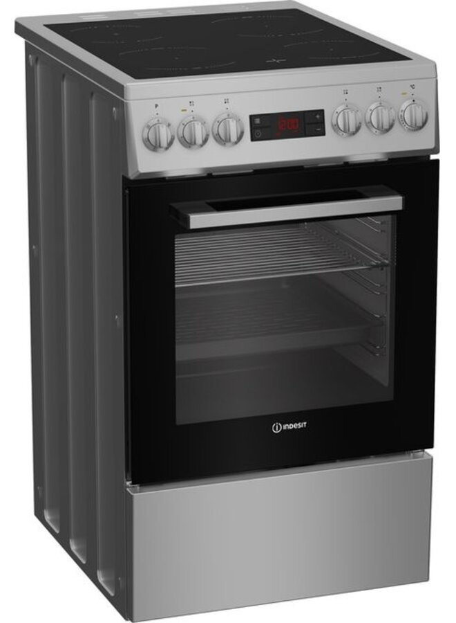 Indesit I5V5LCS | Keramisch fornuis | RVS | 50 cm