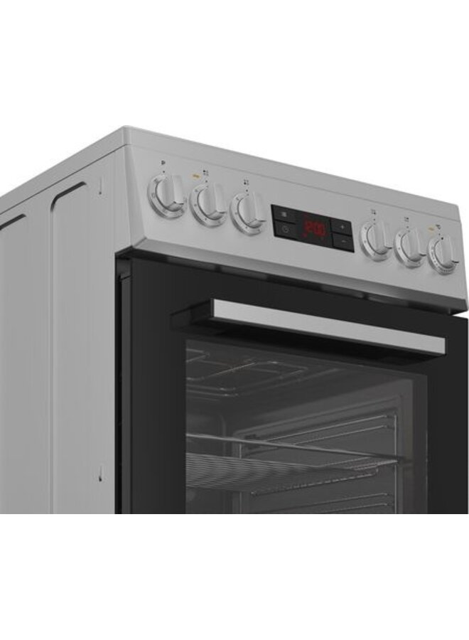 Indesit I5V5LCS | Keramisch fornuis | RVS | 50 cm