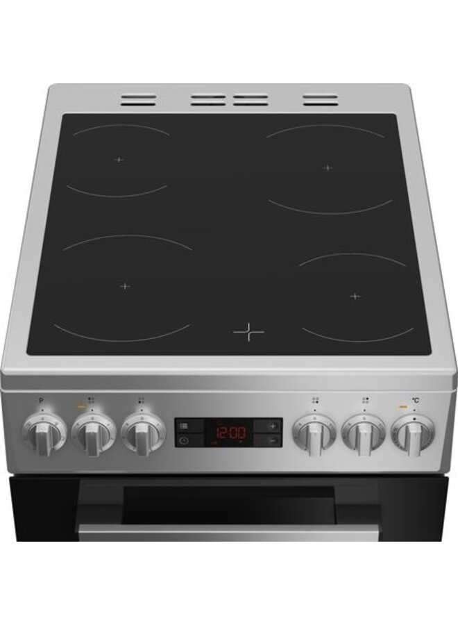 Indesit I5V5LCS | Keramisch fornuis | RVS | 50 cm