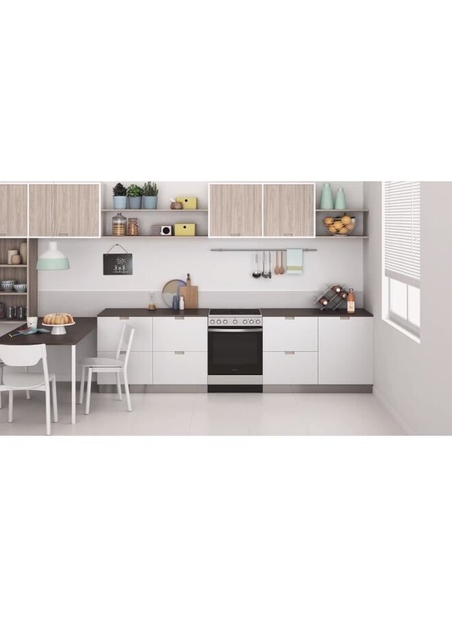 Indesit IS67V5PCX/E | Keramisch fornuis | RVS | 60cm