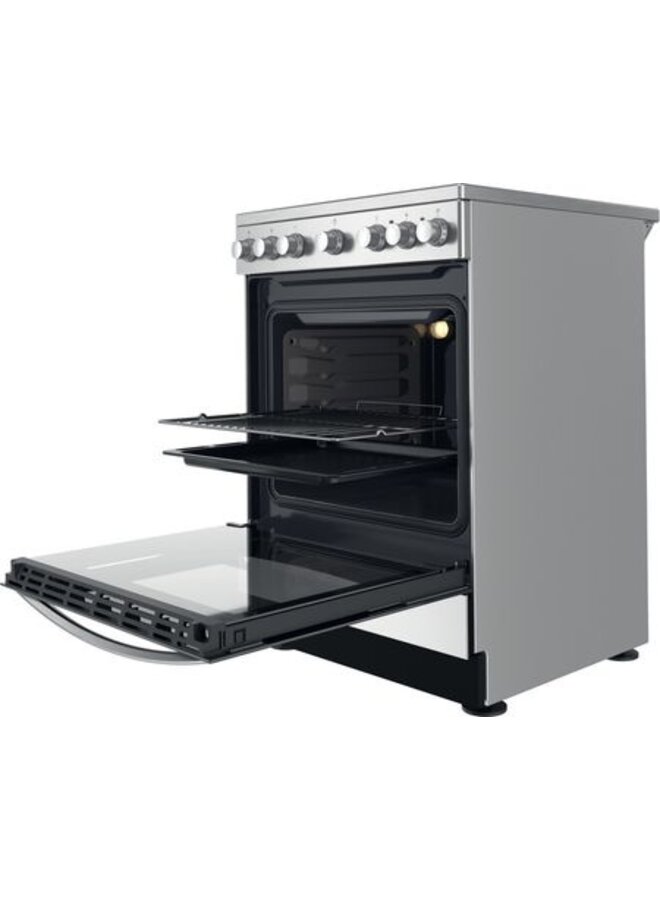 Indesit IS67V5PCX/E | Keramisch fornuis | RVS | 60cm