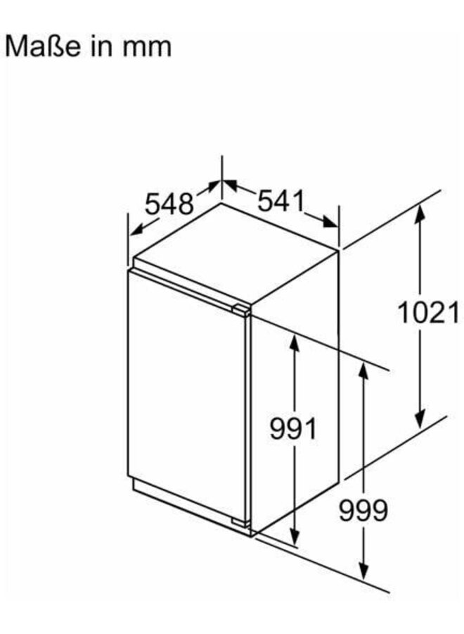 Siemens KI31R2FE0 | Inbouw koelkast | 102 cm