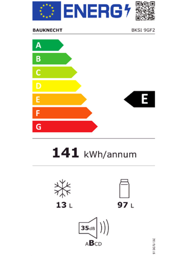 Bauknecht BKSI 9 GF 2 | Inbouw koelkast | 88 cm