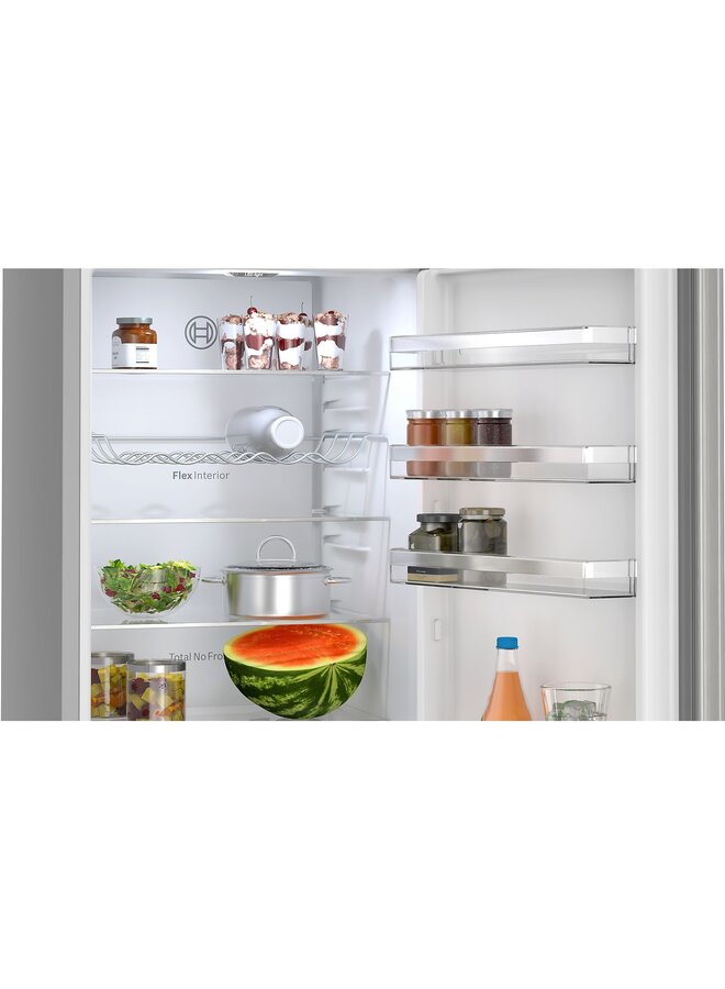 Bosch KGN392LAG | Koelvriescombinatie | RVS | 203 cm