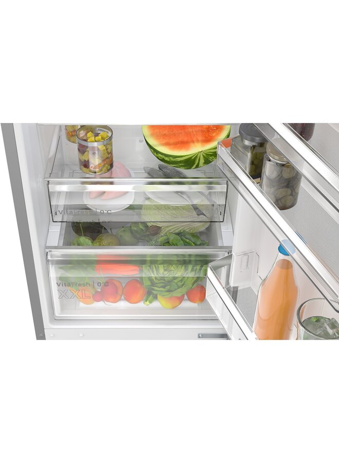 Bosch KGN392LAG | Koelvriescombinatie | RVS | 203 cm