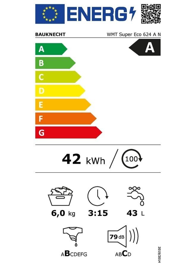 Bauknecht WMT Super Eco 624 A N | Bovenlader wasmachine | Label A #6