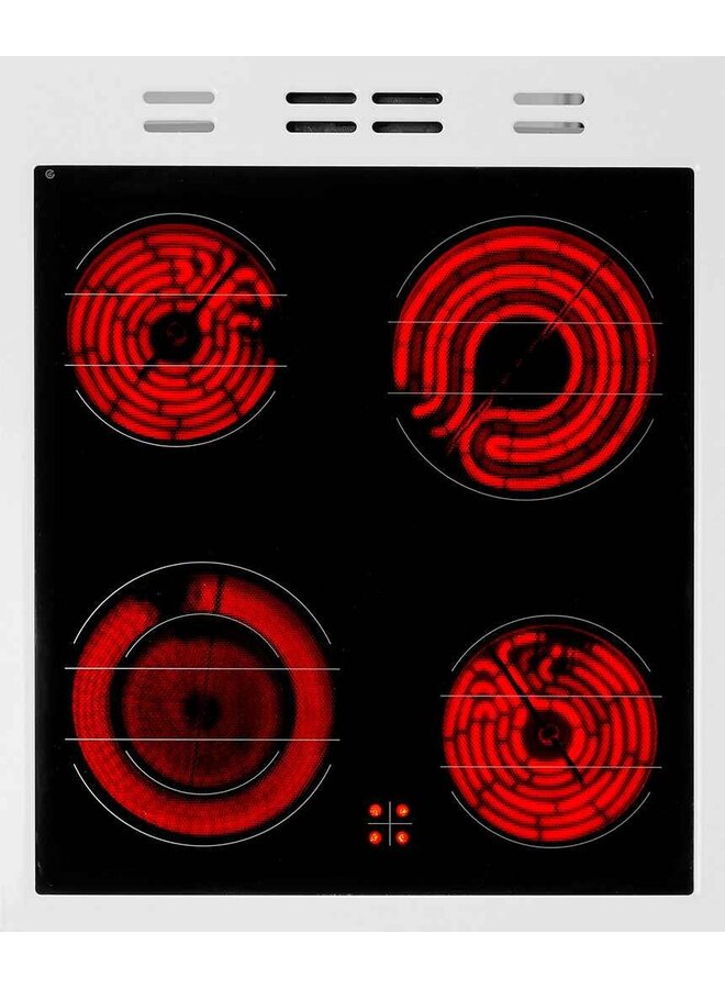 Bauknecht B5V5KMW | Keramisch fornuis | Hydrolyse | 50 cm