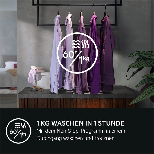 AEG LWR7F65605 | Wasdroogcombinatie 10-6 kg | 1600 toeren