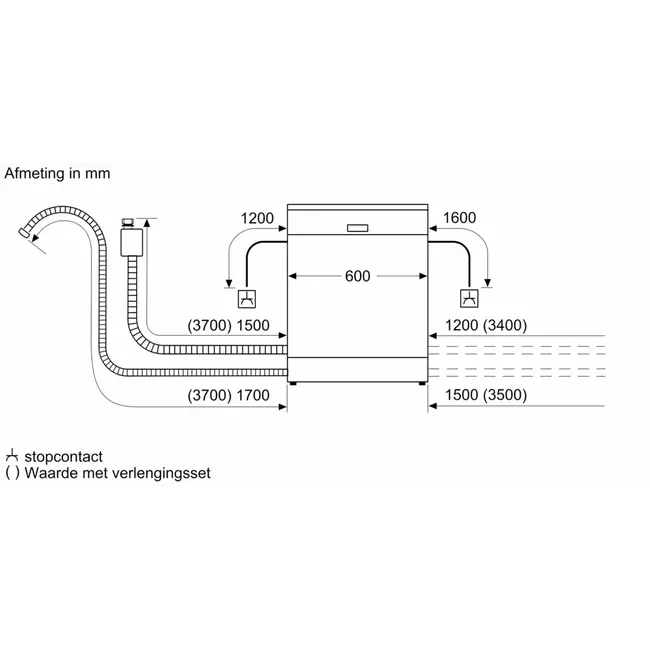 Siemens  SN63EX04TE | Inbouw vaatwasser | InfoLight | HomeConnect