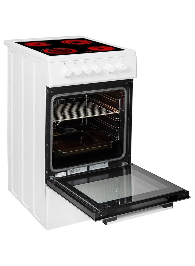 Bauknecht B5V5KMW | Keramisch fornuis | Hydrolyse | 50 cm