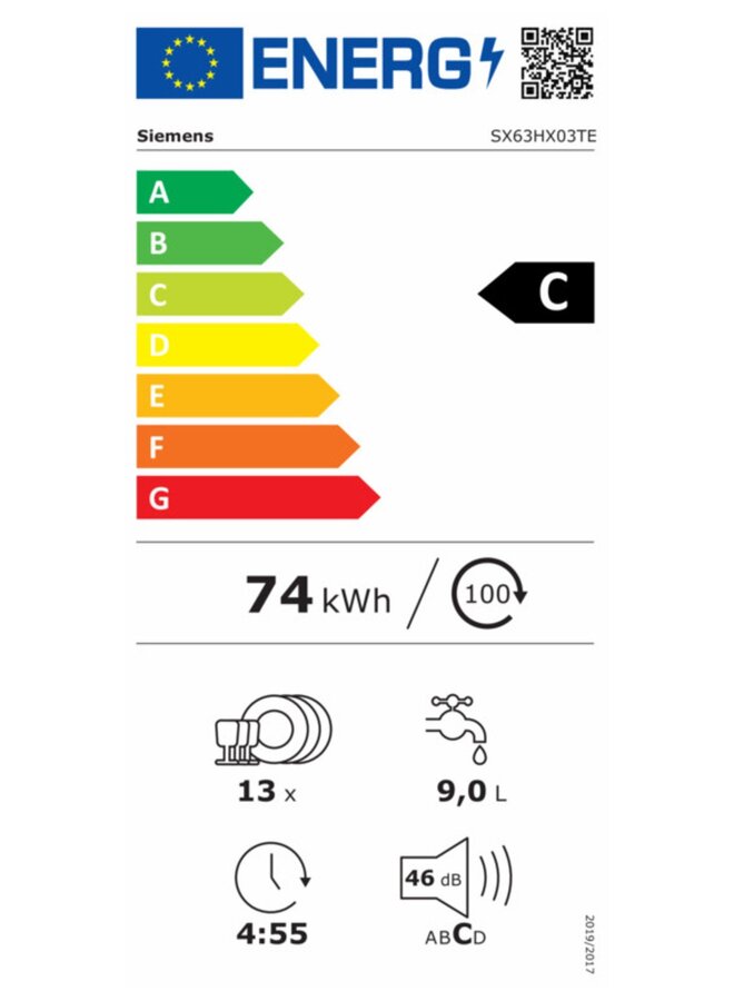 Siemens SX63HX03TE | Inbouw vaatwasser | XXL Model