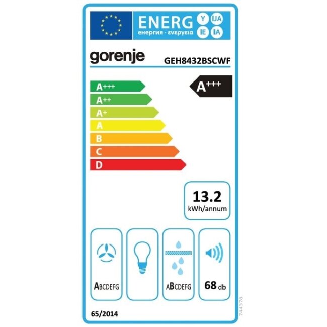 Gorenje GEH8432BSCWF  | Inductie kookplaat met afzuiging