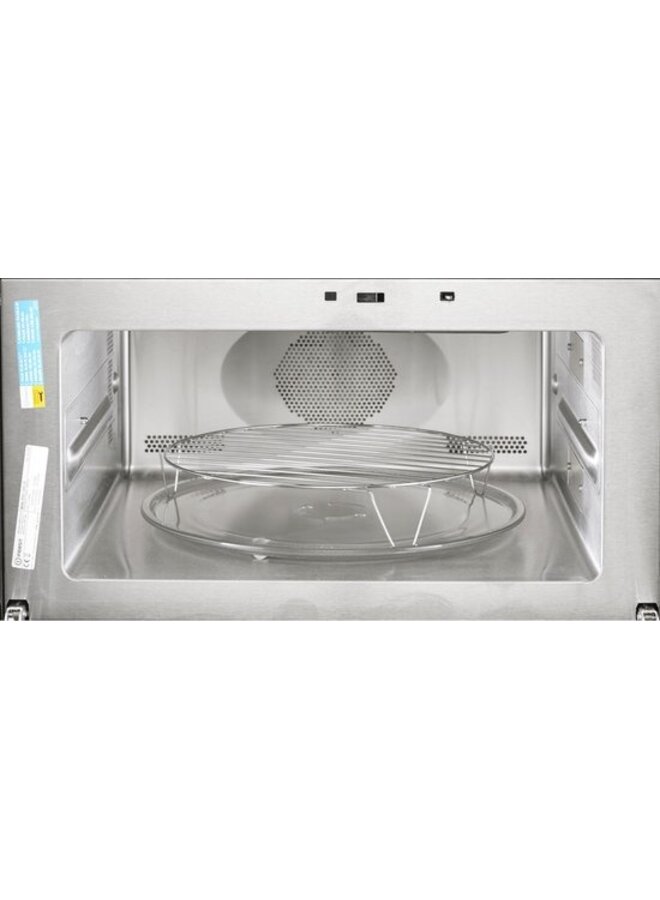 Indesit MWI 3445 BL | Inbouw combi magnetron | 45 cm | Zwart