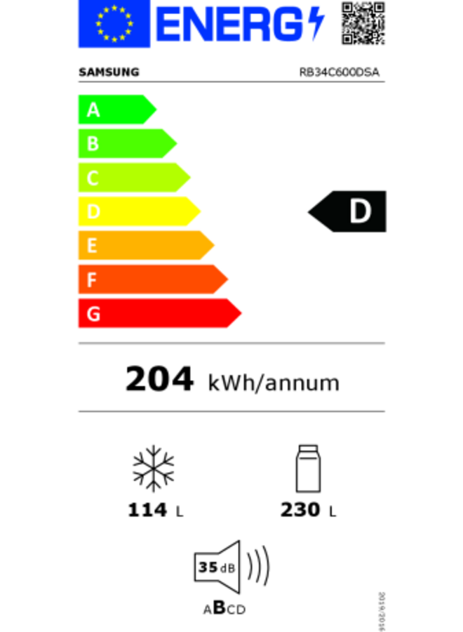 Samsung RB34C600DSA | Koelvriescombinatie | Nofrost