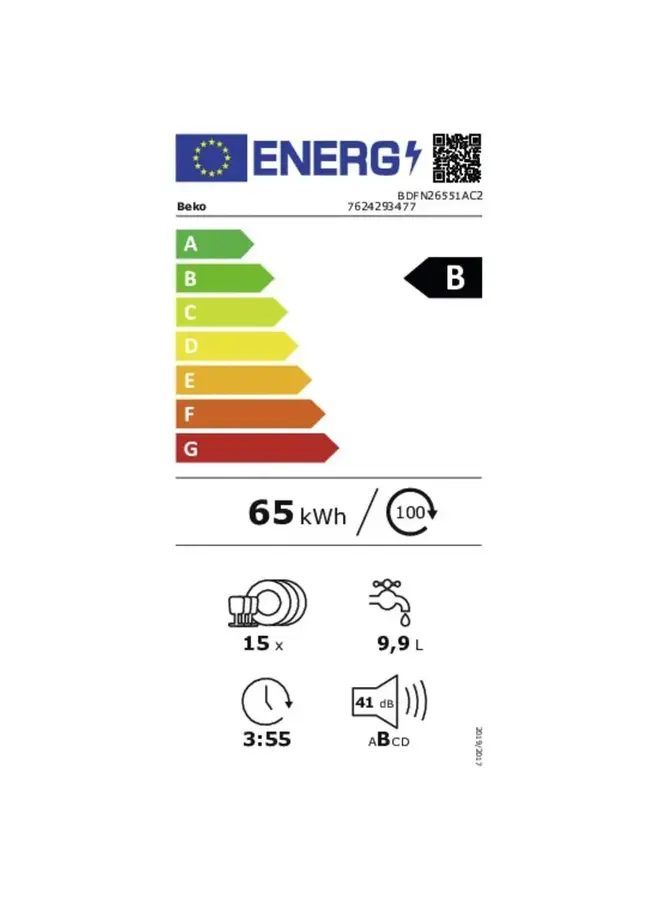 Beko BDFN26551AC2 | Vaatwasser Vrijstaand | Zwart | Selective