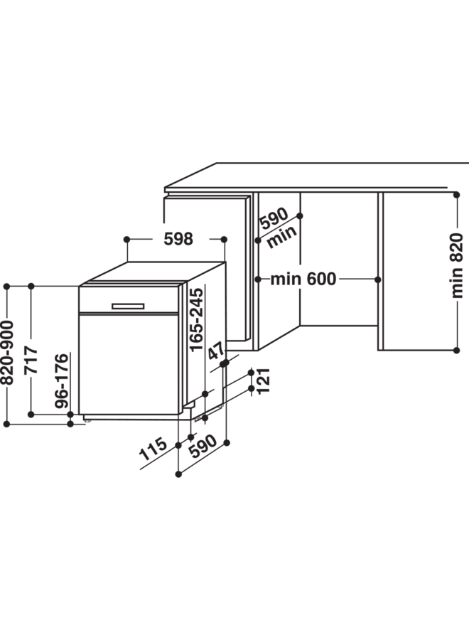 Bauknecht OBUC ECOSTAR 5320 | Onderbouw vaatwasser