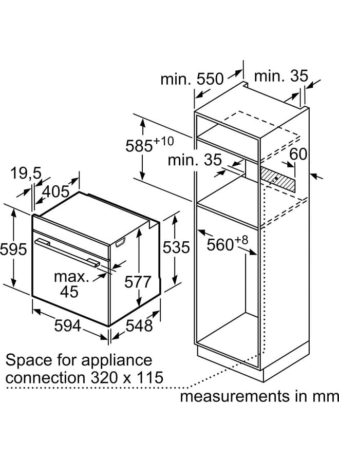 Bosch HBG7784B1 | Inbouw oven | 60 cm  | Zwart