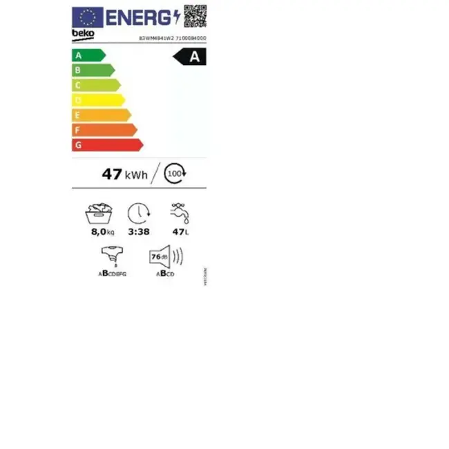 Beko B3WM4841W2 | Wasmachine | Energyspin | Selective