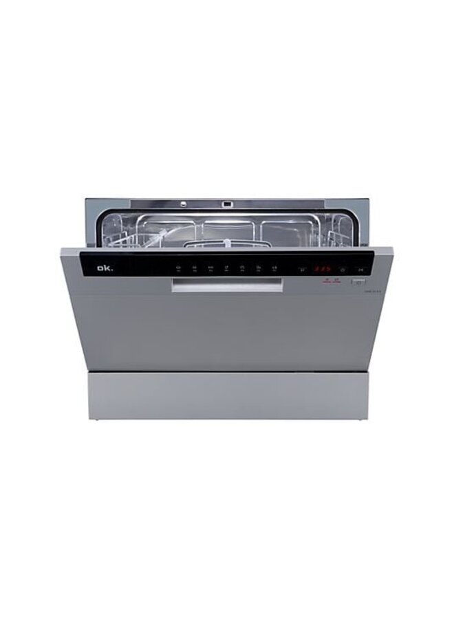 OK ODW 141 D S | Mini vaatwasser | Zilver