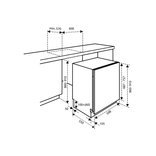 Inventum IIVW6008AXL | Inbouw vaatwasser | XL model