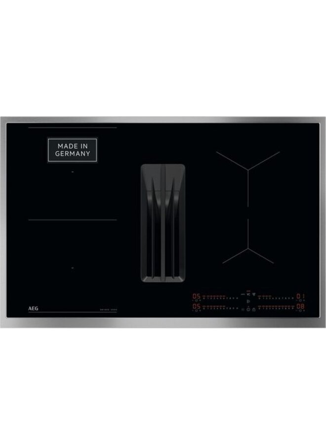 AEG TH84CB0FRB | Inductie kookplaat met afzuiging | 80 cm