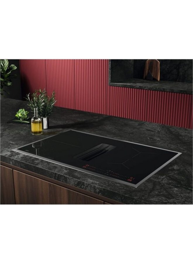 AEG TH84CB0FRB | Inductie kookplaat met afzuiging | 80 cm