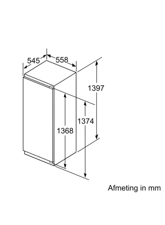 Bosch KIF51AFE0 | Inbouw koelkast |  140 cm