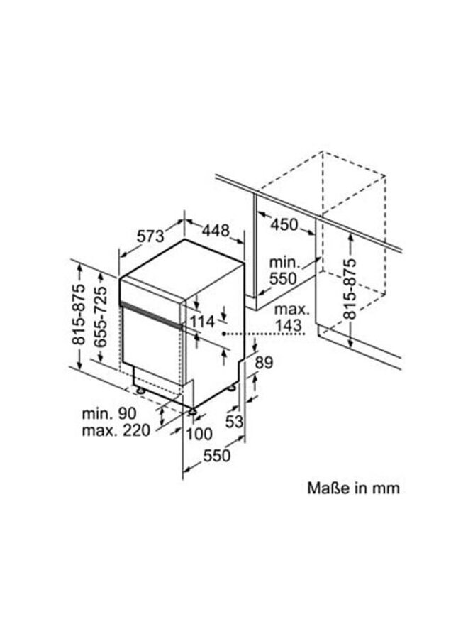 Bosch SPI6EMS17E | half geintegreerde vaatwasser | 45 cm