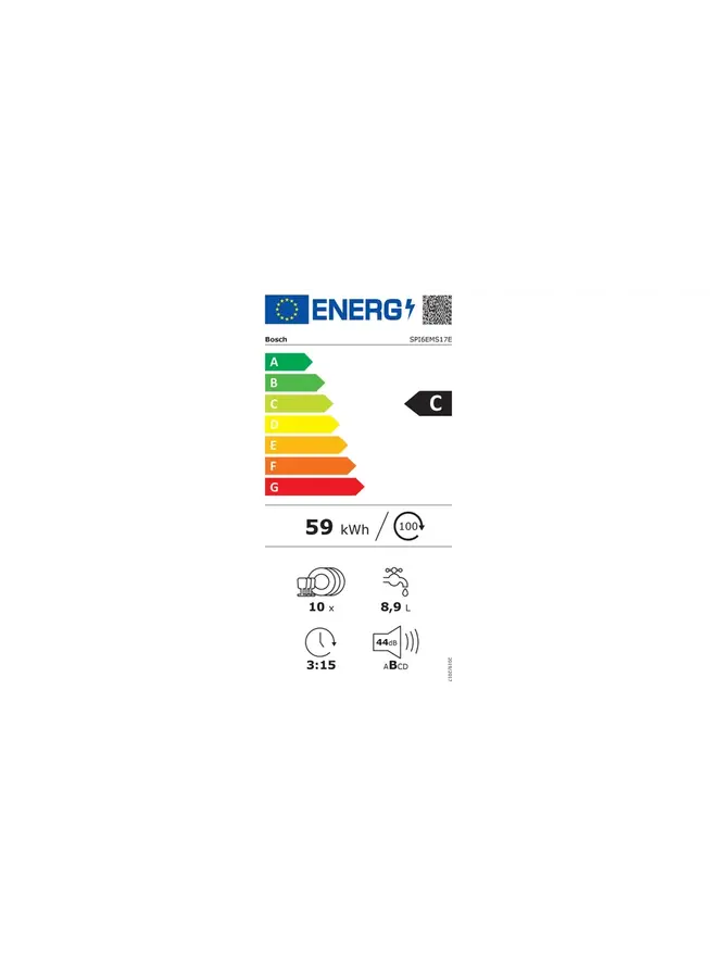 Bosch SPI6EMS17E | half geintegreerde vaatwasser | 45 cm