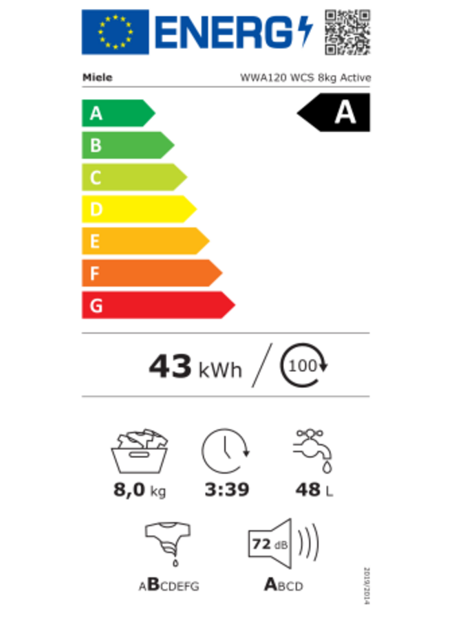 Miele WWA 120 WCS | Wasmachine | 8 kg