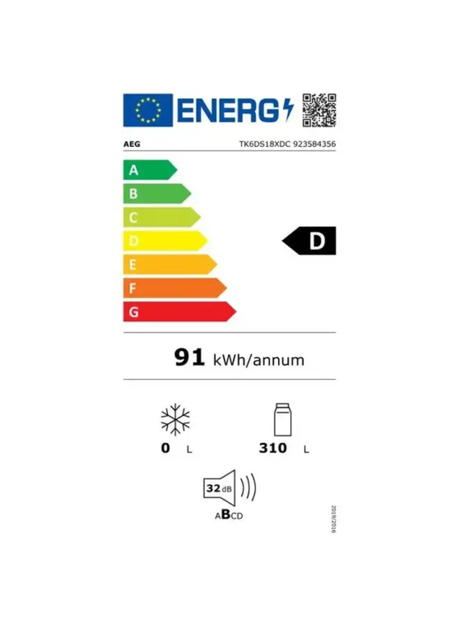 AEG TK6DS18XDC | Inbouw koelkast | 178 cm