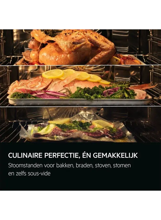 AEG BS7900B | Inbouw oven | 60 cm  | Hetelucht- en stoomoven