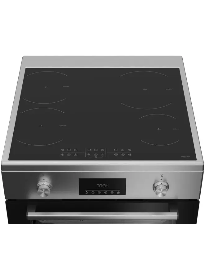 Beko FBMA6930GX | Inductie fornuis | RVS | Airfry