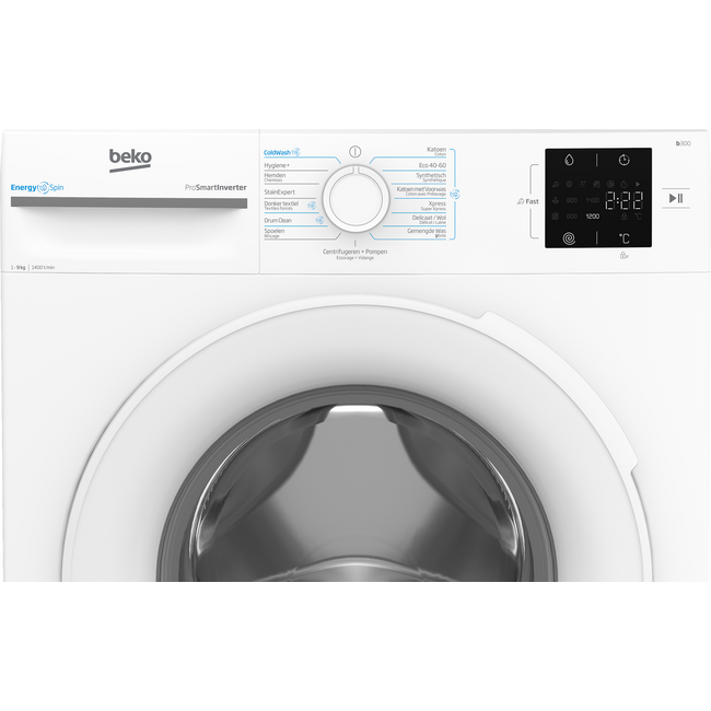 Beko BM3WFU39412CW | Wasmachine | 9 kg | EnergySpin