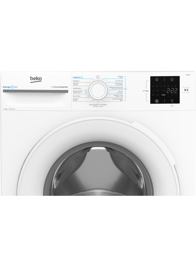 Beko BM3WFU39412CW | Wasmachine | 9 kg | EnergySpin