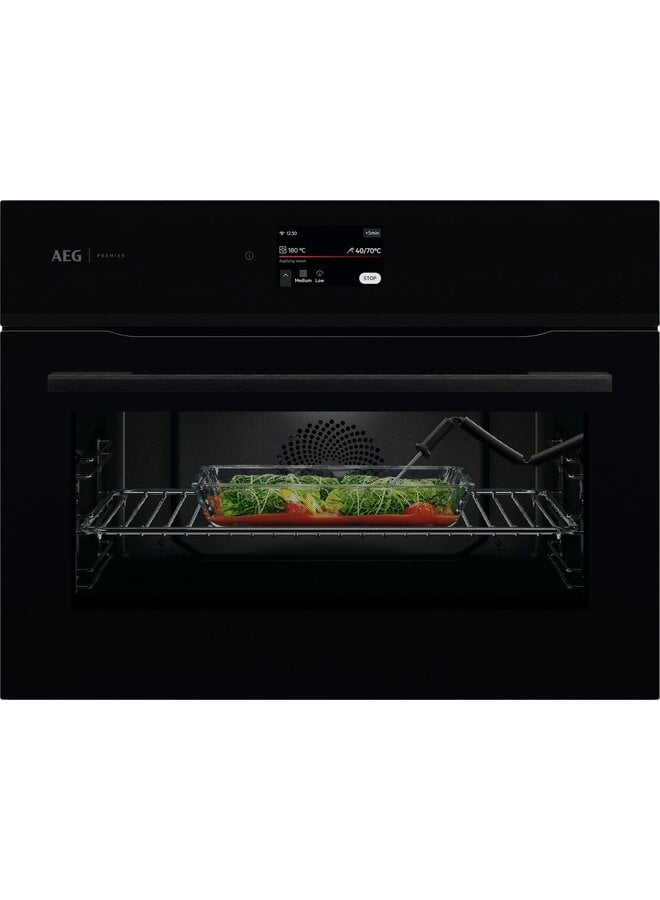 AEG CP7400B | Inbouw oven | 45 cm | SteamBake  | Pyrolyse | Zwart