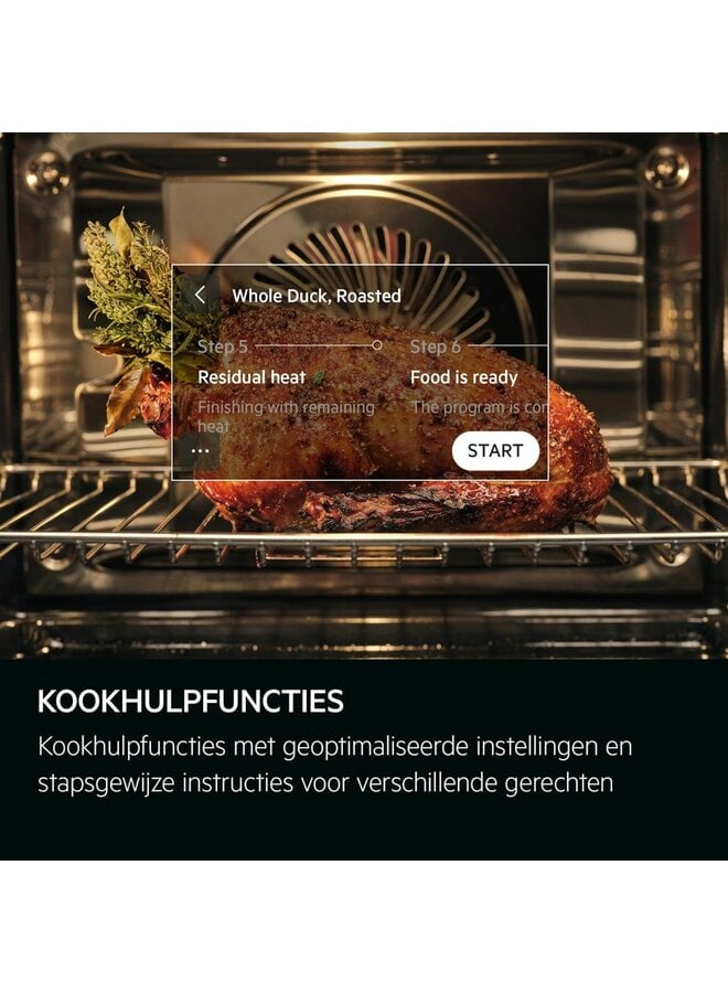 AEG CP7400B | Inbouw oven | 45 cm | SteamBake  | Pyrolyse | Zwart