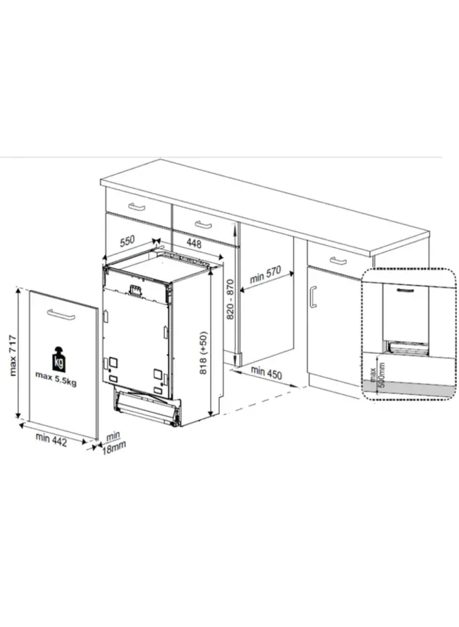 Beko  BDIS15N22  | Inbouw vaatwasser  | 45 cm