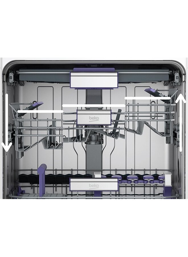 Beko BDDN38561XC Onderbouw vaatwasser | RVS | A