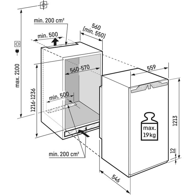 Liebherr IRBc 4120-22 | Inbouw koelkast | 122 cm | Deur op Deur